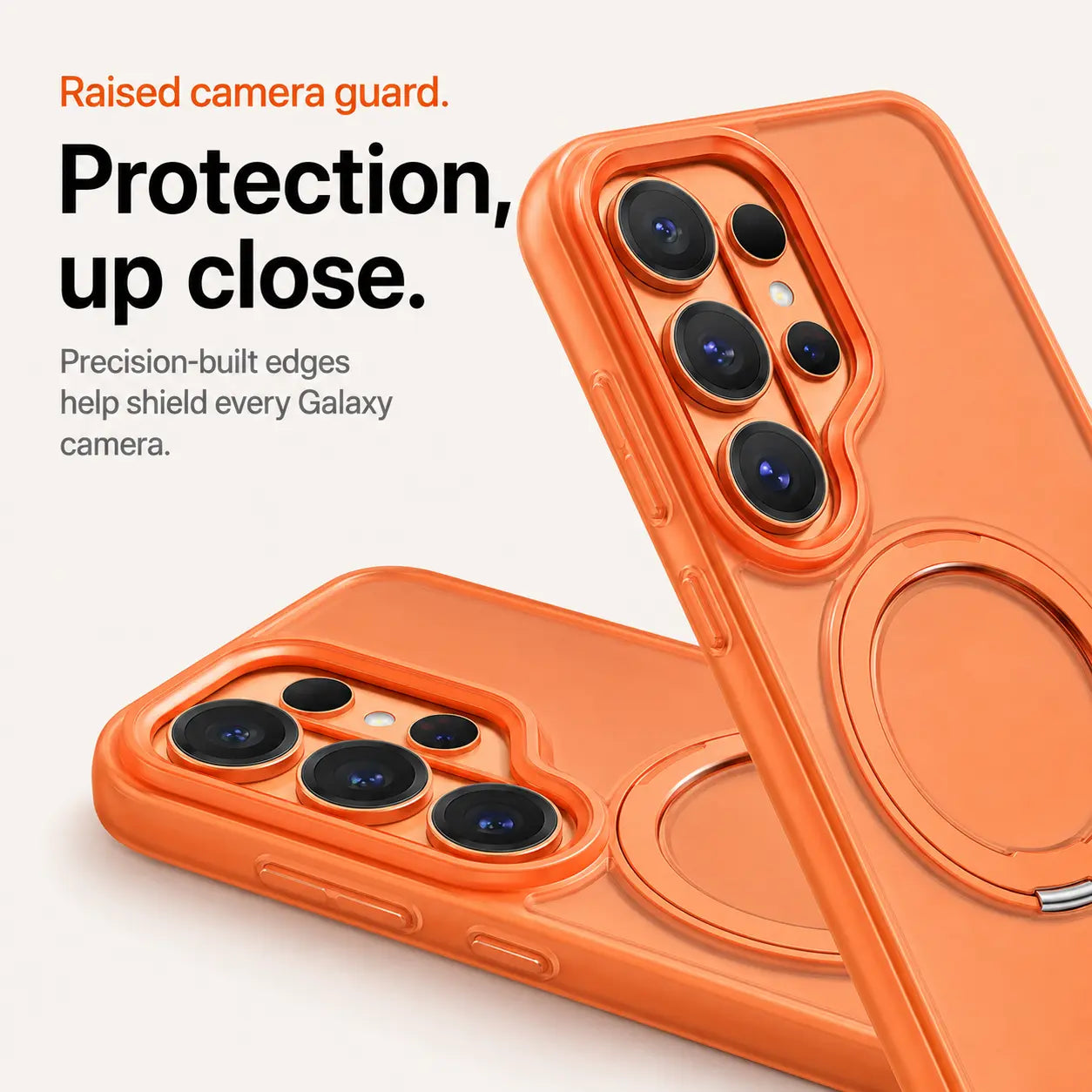 Magnetic Samsung case with slim integrated kickstand