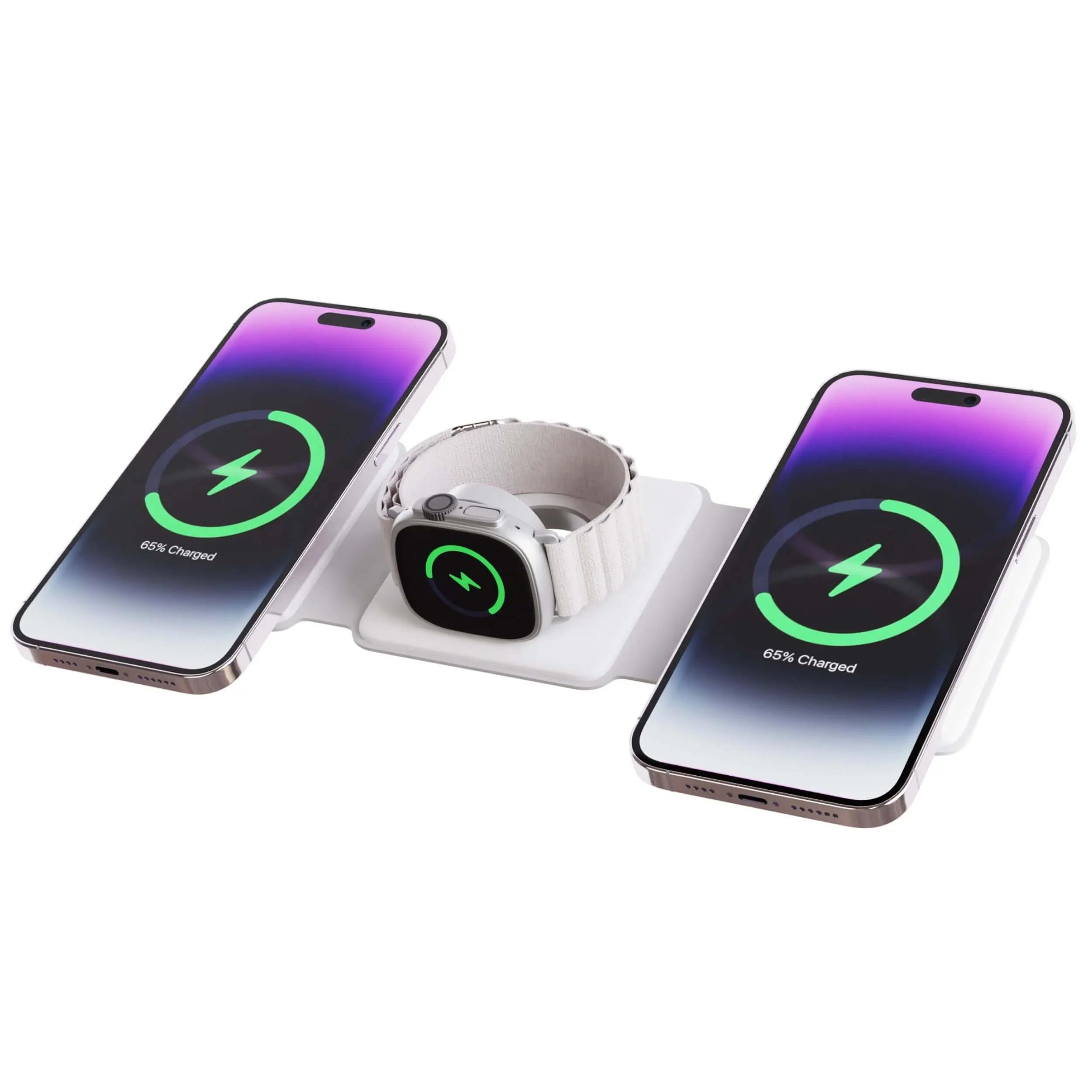 3 in 1 Travel Charger for Apple iPhone 14 Pro Max, Apple Watch Series 8, Ultra, and Apple AirPods Pro 2