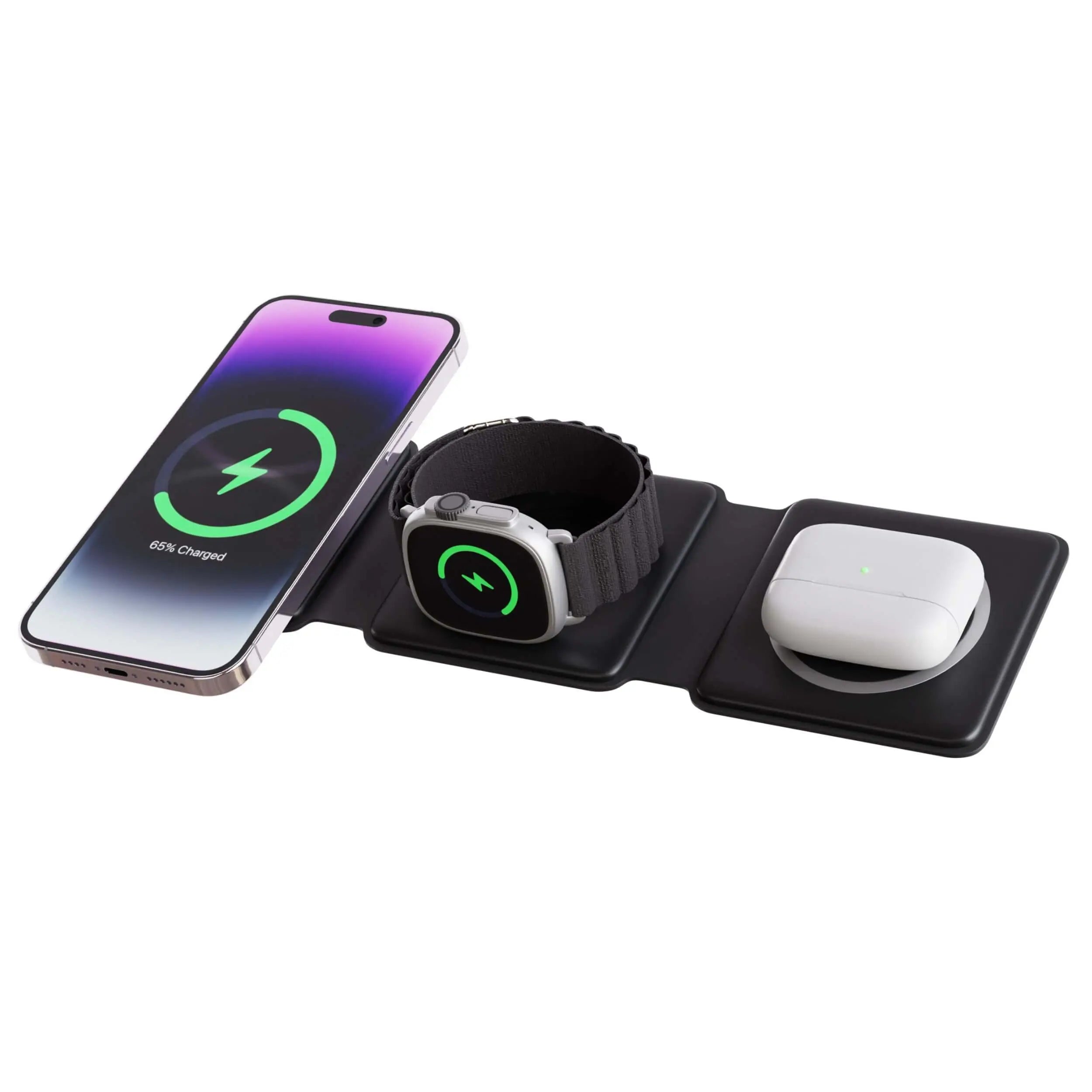 3 in 1 Travel Charger for Apple iPhone 14 Pro Max, Apple Watch Series 8, Ultra, and Apple AirPods Pro 2