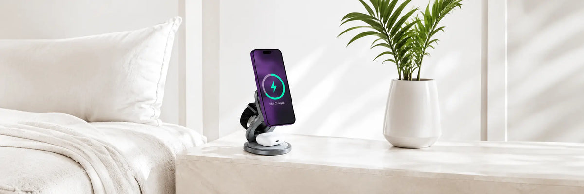 3-in-1 wireless charging station for iPhone Apple Watch and AirPods