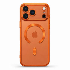 Clear magnetic phone case with slim transparent protective design

