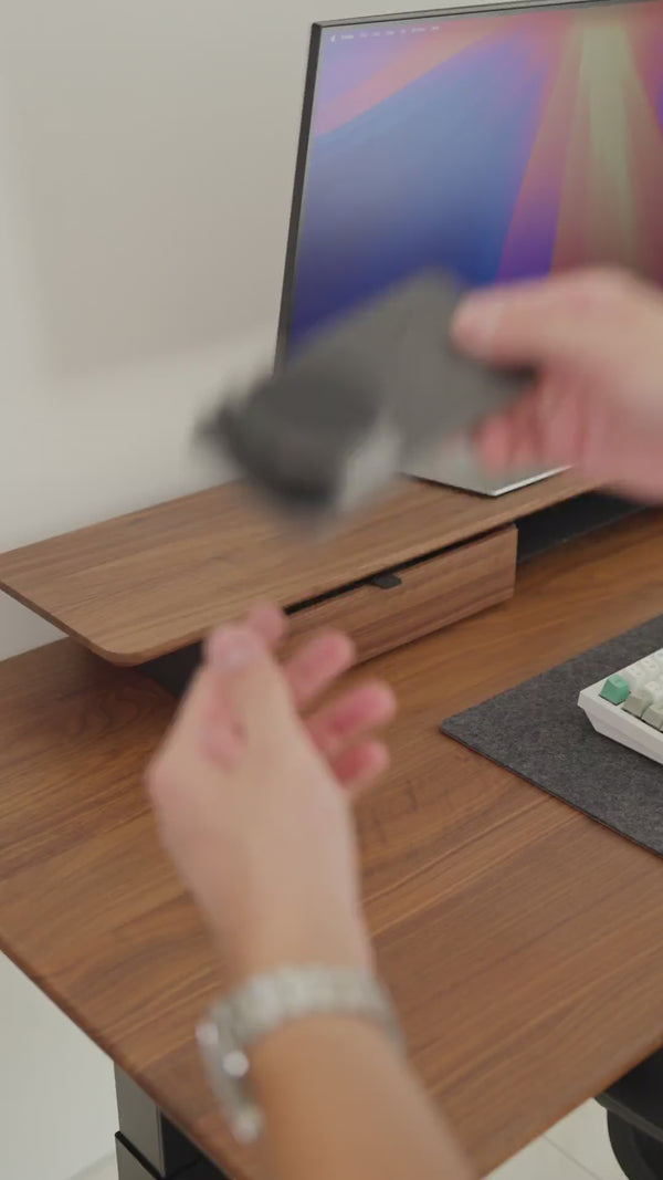 MagFold Base charging an iPhone, Apple Watch and AirPods