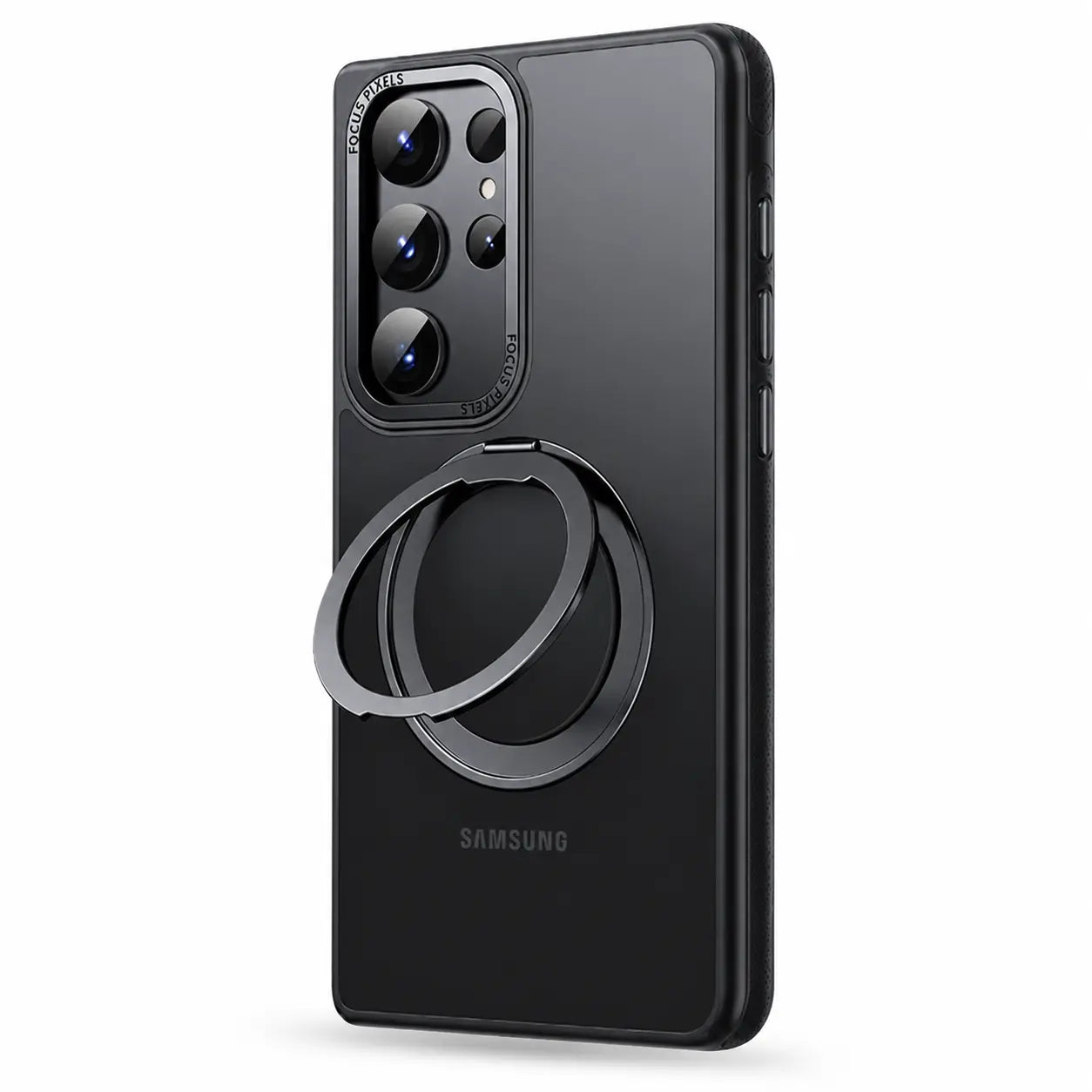 Slim Samsung magnetic case with folding stand