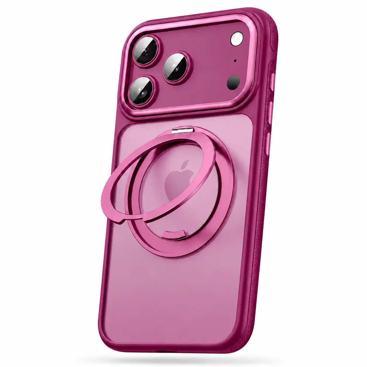 MagSafe iPhone case with integrated rotating kickstand
