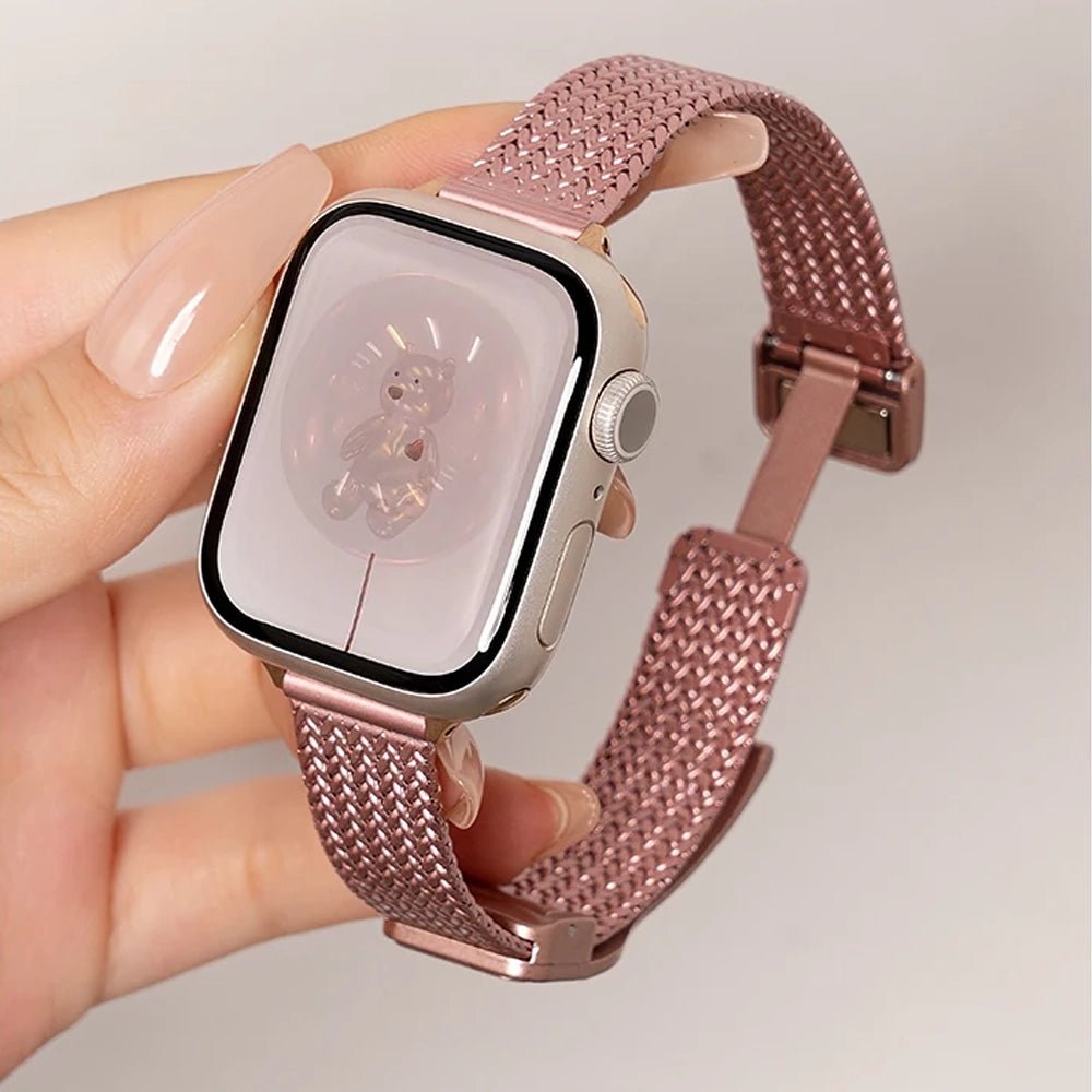 Women's Ultra-Thin Stainless Steel Bracelet Band for Apple Watch